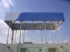 信金蒲田支店看板撤去工事